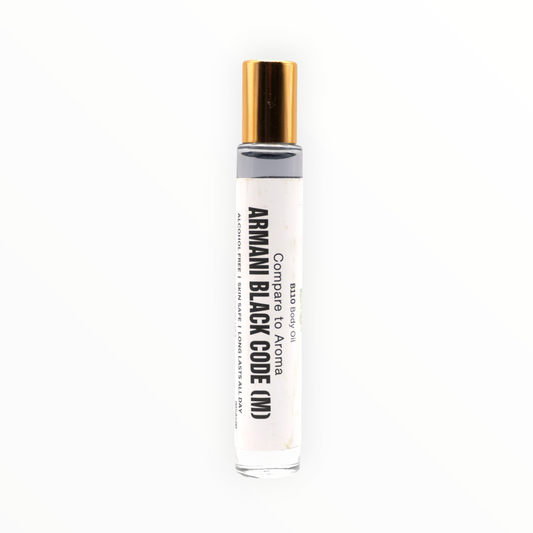 B-110 Body Oil – Inspired by Armani Black Code | 10ml Roll-On