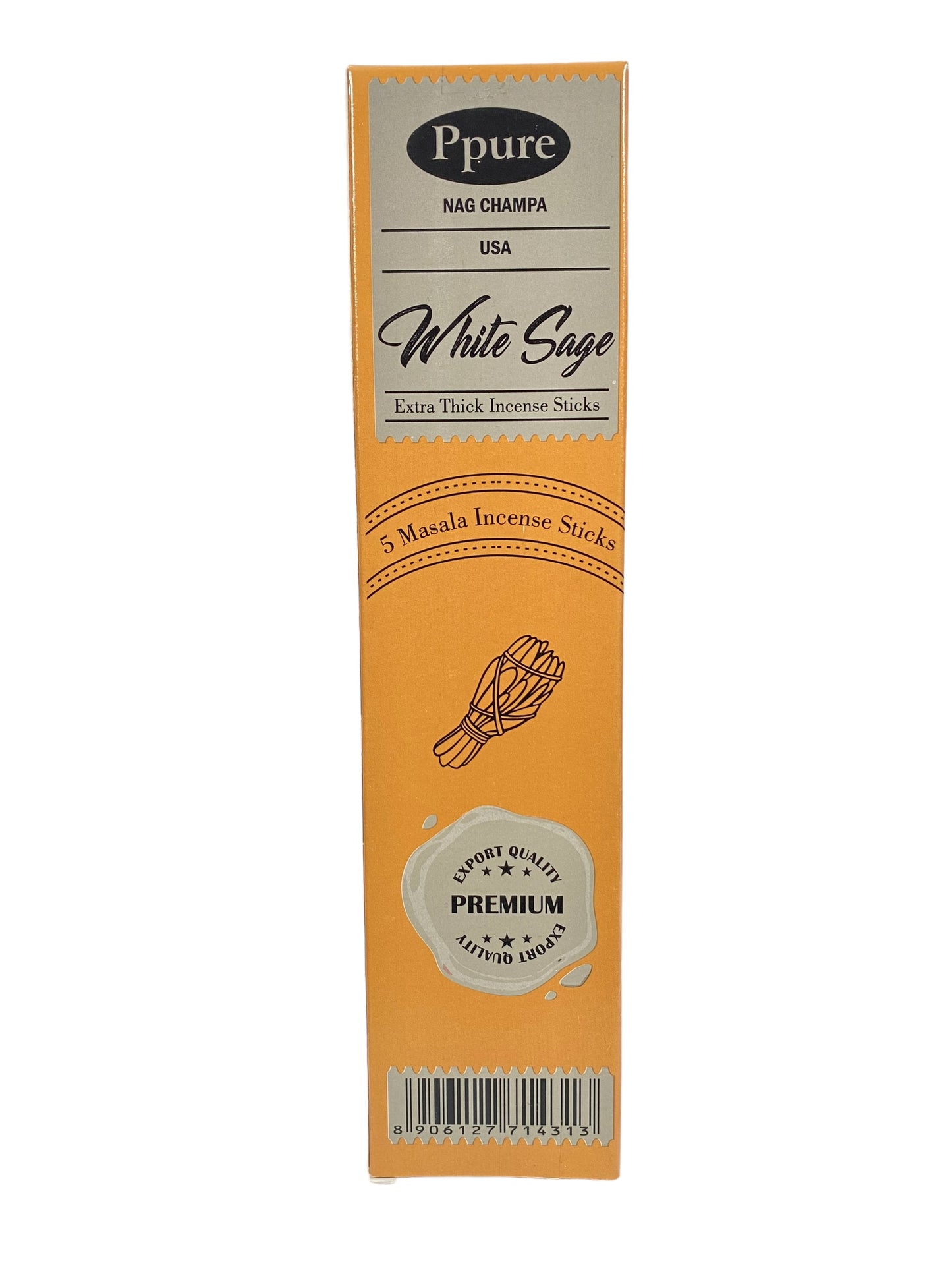 Ppure Nag Champa - White Sage Incense Stick: Aromatherapy Harmony for Tranquility | Handcrafted Fragrance Bringing Positive Vibes